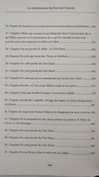 Charh Kitab At Tawhid - Le commentaire du Livre de l'Unicité