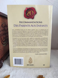 20 Recommandations des Parents aux Enfants